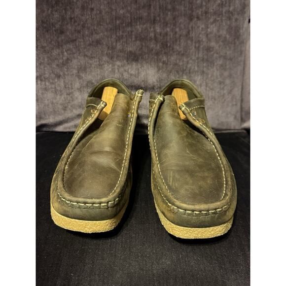 Clarks Wallabees Men\'s Size 12M Shoes Brown Leather Comfort Casual Chukka Boots main image 5